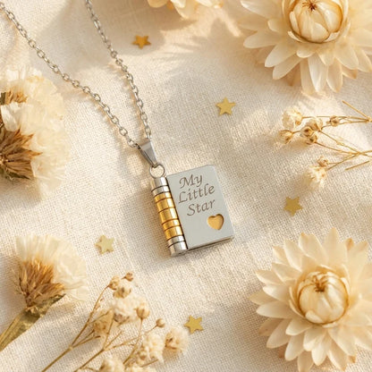 My Little Star Necklace – Hidden Message Pendant for Daughter
