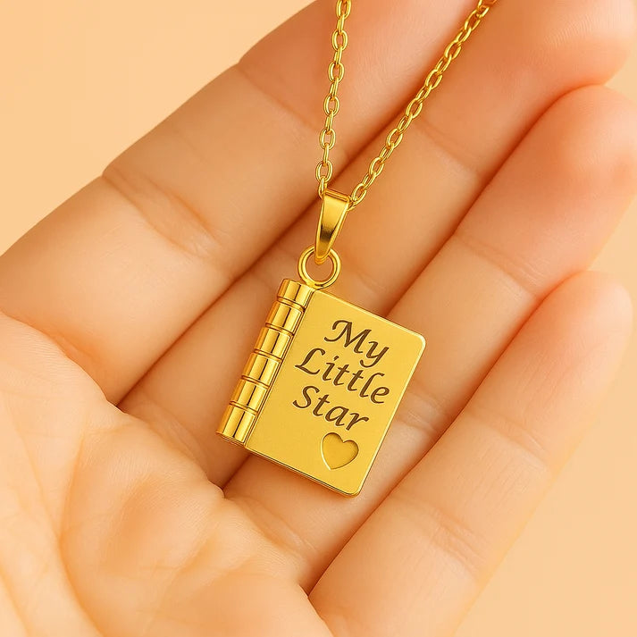 My Little Star Necklace – Hidden Message Pendant for Daughter