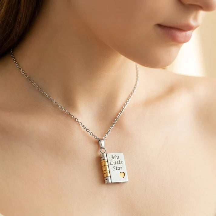 My Little Star Necklace – Hidden Message Pendant for Daughter