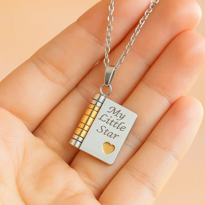My Little Star Necklace – Hidden Message Pendant for Daughter
